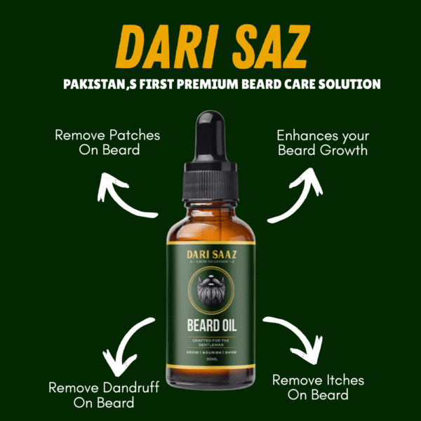 DARI SAAZ – BEARD OIL | GROWTH & NOURISH BLEND - Image 4