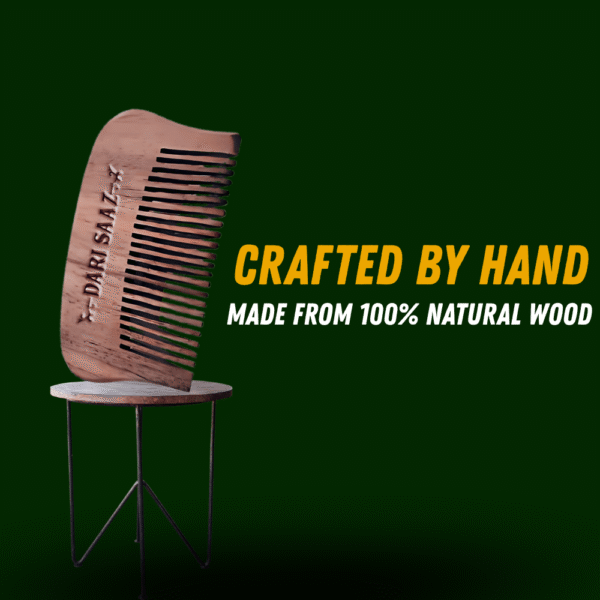 Dari Saaz Premium Wooden Beard Comb - Image 4