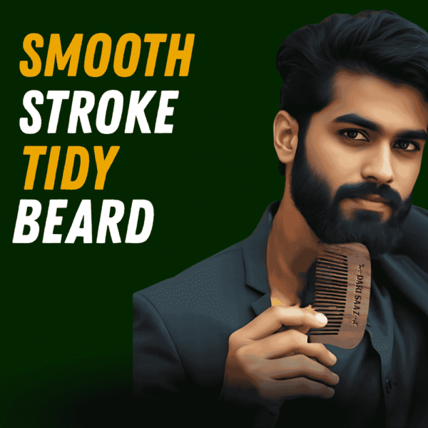 Dari Saaz Premium Wooden Beard Comb - Image 5